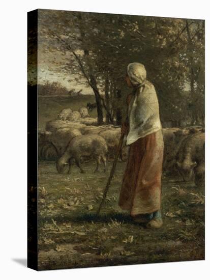 La petite berg?-Jean-François Millet-Stretched Canvas