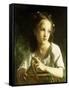 La Petite Ophelie-William Adolphe Bouguereau-Framed Stretched Canvas