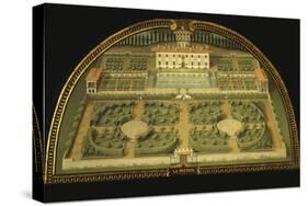 La Petraia Villa, Built for the De Medici Family, Tuscany, Italy, from Series-Giusto Utens-Stretched Canvas