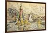 La Phare a Lezardrieux, 1927-Paul Signac-Framed Giclee Print