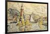 La Phare a Lezardrieux, 1927-Paul Signac-Framed Giclee Print