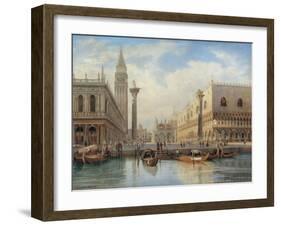 La Piazza San Marco, Venice, 1864-Salomon Corrodi-Framed Giclee Print