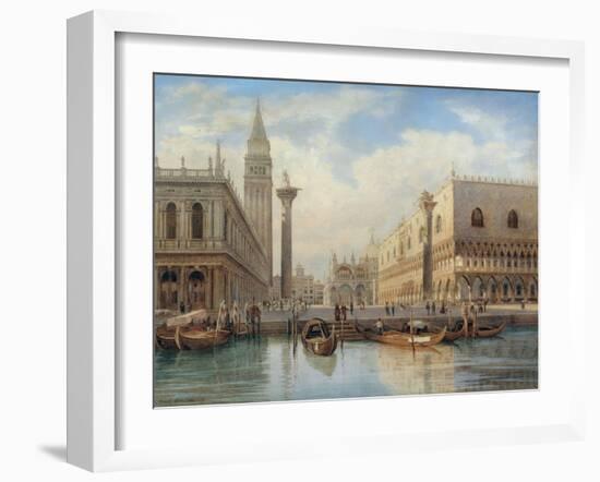 La Piazza San Marco, Venice, 1864-Salomon Corrodi-Framed Giclee Print