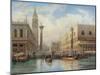 La Piazza San Marco, Venice, 1864-Salomon Corrodi-Mounted Giclee Print