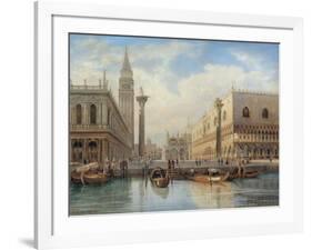La Piazza San Marco, Venice, 1864-Salomon Corrodi-Framed Giclee Print