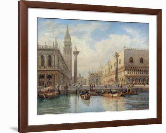 La Piazza San Marco, Venice, 1864-Salomon Corrodi-Framed Giclee Print