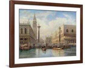 La Piazza San Marco, Venice, 1864-Salomon Corrodi-Framed Giclee Print