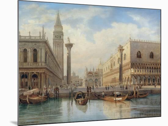 La Piazza San Marco, Venice, 1864-Salomon Corrodi-Mounted Giclee Print