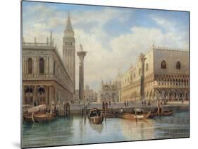 La Piazza San Marco, Venice, 1864-Salomon Corrodi-Mounted Giclee Print