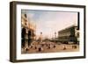 La Piazza-Canaletto-Framed Art Print