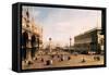 La Piazza-Canaletto-Framed Stretched Canvas