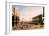 La Piazza-Canaletto-Framed Art Print