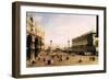 La Piazza-Canaletto-Framed Art Print