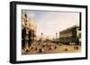 La Piazza-Canaletto-Framed Art Print