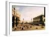 La Piazza-Canaletto-Framed Art Print