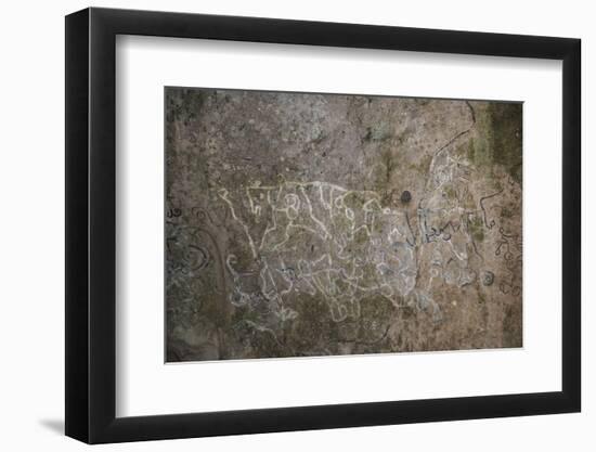 La Piedra Pintada petroglyphs, El Valle de Anton, Panama, Central America-Michael Runkel-Framed Premium Photographic Print