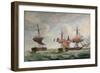 La Piemontaise capturing the Warren Hastings c1806-Robert Dodd-Framed Giclee Print