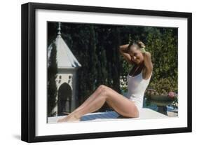 La Piscine 1968 Directed by Jacques Deray Romy Schneider-null-Framed Photo