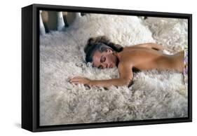 La Piscine 1968 Directed by Jacques Deray Romy Schneider-null-Framed Stretched Canvas