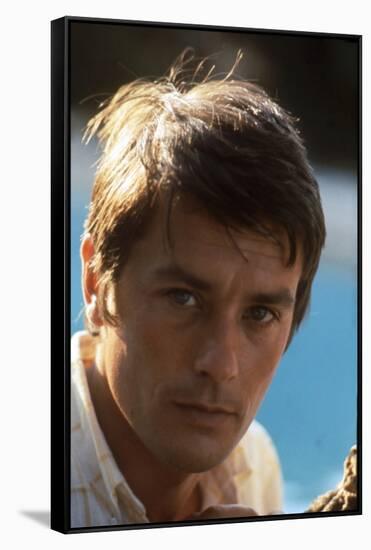 La piscine by Jacques Deray with Alain Delon, 1969 (photo)-null-Framed Stretched Canvas