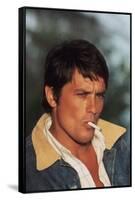 La piscine by Jacques Deray with Alain Delon, 1969 (photo)-null-Framed Stretched Canvas