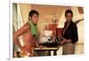La piscine by Jacques Deray with Alain Delon and Maurice Ronet, 1969 (lampe Bulb d'Ingo Maurer) (ph-null-Framed Photo