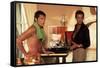 La piscine by Jacques Deray with Alain Delon and Maurice Ronet, 1969 (lampe Bulb d'Ingo Maurer) (ph-null-Framed Stretched Canvas
