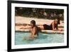 La piscine by Jacques Deray with Alain Delon and Romy Schneider, 1969 (photo)-null-Framed Photo