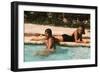 La piscine by Jacques Deray with Alain Delon and Romy Schneider, 1969 (photo)-null-Framed Photo