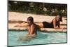 La piscine by Jacques Deray with Alain Delon and Romy Schneider, 1969 (photo)-null-Mounted Photo