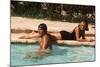 La piscine by Jacques Deray with Alain Delon and Romy Schneider, 1969 (photo)-null-Mounted Photo