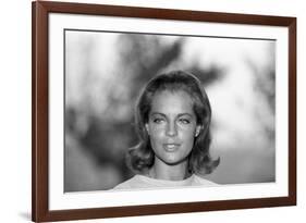 La Piscine by Jacques Deray with Romy Schneider, 1969 (b/w photo)-null-Framed Photo