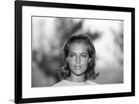 La Piscine by Jacques Deray with Romy Schneider, 1969 (b/w photo)-null-Framed Photo