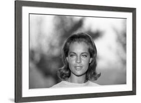 La Piscine by Jacques Deray with Romy Schneider, 1969 (b/w photo)-null-Framed Photo