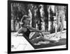 La Piscine by Jacques Deray with Romy Schneider, 1969 (chaise longue by la serie Module 400 by Roge-null-Framed Photo