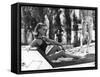 La Piscine by Jacques Deray with Romy Schneider, 1969 (chaise longue by la serie Module 400 by Roge-null-Framed Stretched Canvas