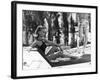 La Piscine by Jacques Deray with Romy Schneider, 1969 (chaise longue by la serie Module 400 by Roge-null-Framed Photo