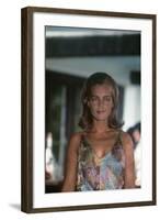 La Piscine by Jacques Deray with Romy Schneider, 1969 (photo)-null-Framed Photo