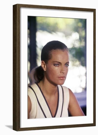 La Piscine by Jacques Deray with Romy Schneider, 1969 (photo)-null-Framed Photo