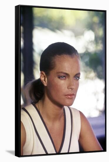 La Piscine by Jacques Deray with Romy Schneider, 1969 (photo)-null-Framed Stretched Canvas