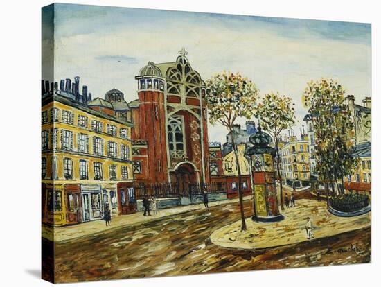 La Place a Montmartre-Elisee Maclet-Stretched Canvas