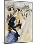 La Place Clichy, circa 1880-Pierre-Auguste Renoir-Mounted Giclee Print
