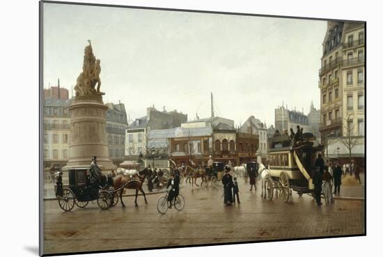 La place Clichy en 1896-Edmond Grandjean-Mounted Giclee Print