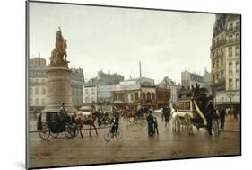 La place Clichy en 1896-Edmond Grandjean-Mounted Giclee Print