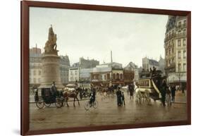 La place Clichy en 1896-Edmond Grandjean-Framed Giclee Print