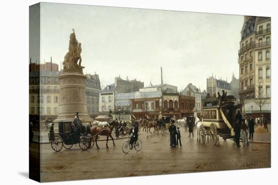 La place Clichy en 1896-Edmond Grandjean-Stretched Canvas