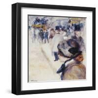 La Place Clichy-Pierre-Auguste Renoir-Framed Art Print