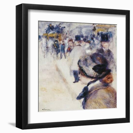 La Place Clichy-Pierre-Auguste Renoir-Framed Art Print