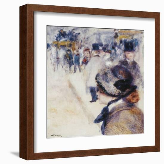 La Place Clichy-Pierre-Auguste Renoir-Framed Art Print