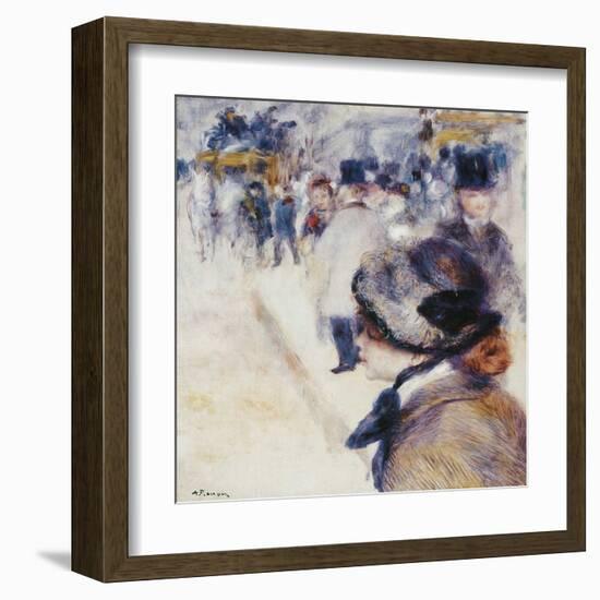La Place Clichy-Pierre-Auguste Renoir-Framed Art Print